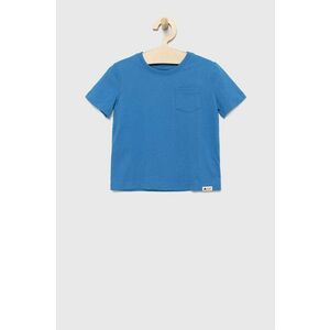 Detské bavlnené tričko GAP jednofarebný vyobraziť