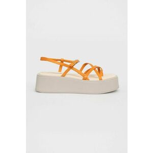 Kožené sandále Vagabond Shoemakers Courtney dámske, oranžová farba, vyobraziť