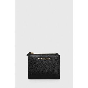 Kožená peňaženka MICHAEL Michael Kors dámsky, čierna farba vyobraziť