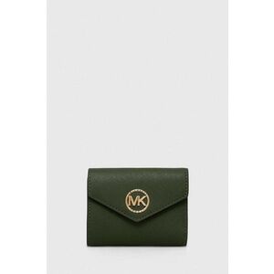 Kožená peňaženka MICHAEL Michael Kors dámsky, čierna farba vyobraziť