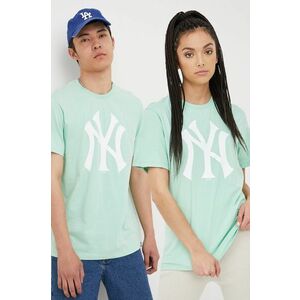 Bavlnené tričko 47brand Mlb New York Yankees zelená farba, s potlačou vyobraziť