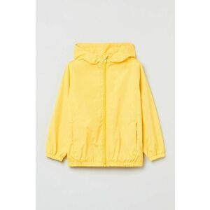 Detská nepremokavá bunda OVS žltá farba, vyobraziť