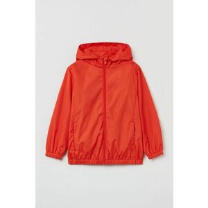 Detská nepremokavá bunda OVS oranžová farba, vyobraziť