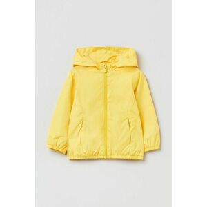 Detská nepremokavá bunda OVS žltá farba, vyobraziť