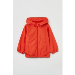 Detská nepremokavá bunda OVS oranžová farba, vyobraziť