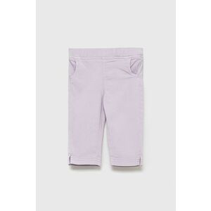 Detské nohavice Tom Tailor fialová farba, jednofarebné vyobraziť