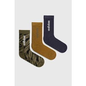 Ponožky adidas HD2218 pánske, zelená farba vyobraziť
