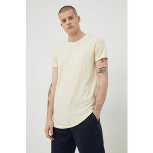 Tričko Tom Tailor pánske, béžová farba, vzorované vyobraziť
