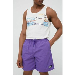 Plavkové šortky HUF fialová farba vyobraziť