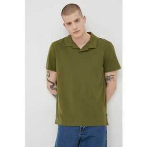 Polo tričko Tom Tailor pánske, zelená farba, jednofarebné vyobraziť