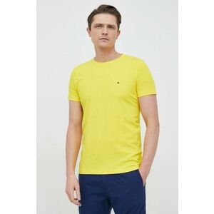 Tričko Tommy Hilfiger pánske, žltá farba, vzorované vyobraziť