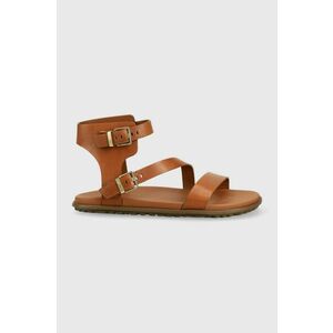 Kožené sandále UGG Solivan Strap dámske, hnedá farba, vyobraziť