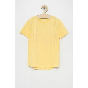 Detské tričko Guess žltá farba, vyobraziť