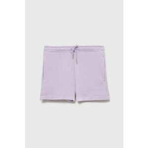 Detské krátke nohavice Tom Tailor fialová farba, jednofarebné, vyobraziť