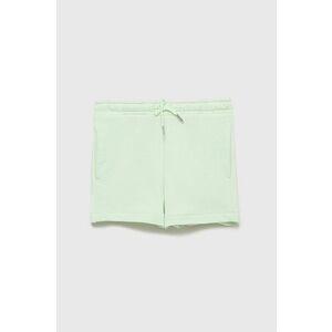 Detské krátke nohavice Tom Tailor zelená farba, jednofarebné, vyobraziť