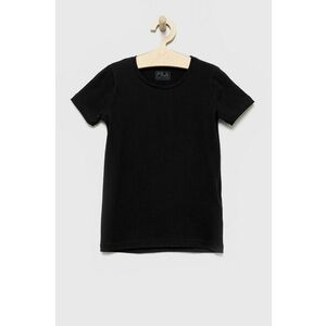 Detské tričko Fila čierna farba, jednofarebný vyobraziť