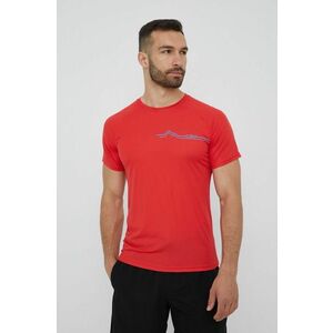 Športové tričko CMP červená farba, s potlačou vyobraziť