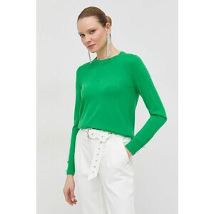 Vlnený sveter MICHAEL Michael Kors dámsky, zelená farba, tenký vyobraziť