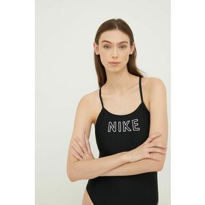 Jednodielne plavky Nike Cutout čierna farba, mäkké košíky vyobraziť