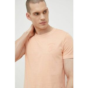 Bavlnené tričko Tom Tailor oranžová farba, s potlačou vyobraziť