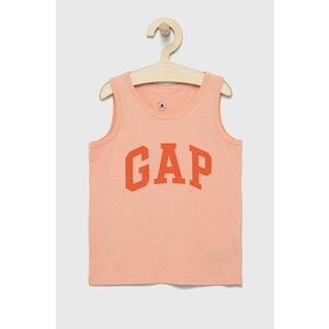Detské bavlnené tričko GAP ružová farba, s potlačou vyobraziť