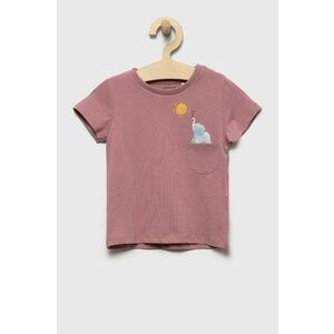 Detské tričko Name it ružová farba, vyobraziť