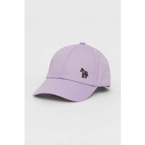 Bavlnená čiapka Paul Smith fialová farba, jednofarebná vyobraziť