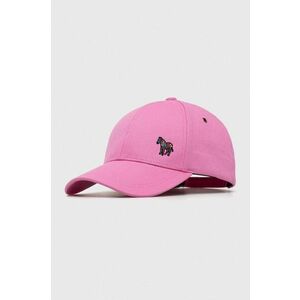 Bavlnená čiapka Paul Smith ružová farba, jednofarebná vyobraziť