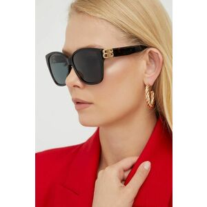 Slnečné okuliare Balenciaga dámske, hnedá farba vyobraziť