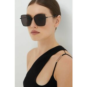 Slnečné okuliare Balenciaga dámske, čierna farba vyobraziť