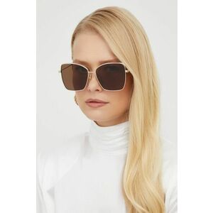 Slnečné okuliare Balenciaga dámske, zlatá farba vyobraziť