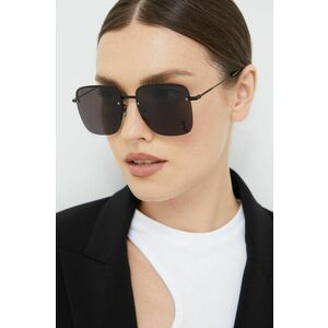Slnečné okuliare Saint Laurent dámske, čierna farba vyobraziť