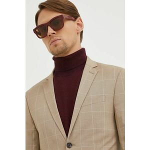 Slnečné okuliare Gucci pánske, bordová farba vyobraziť