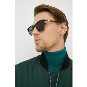 Slnečné okuliare Gucci pánske, čierna farba vyobraziť