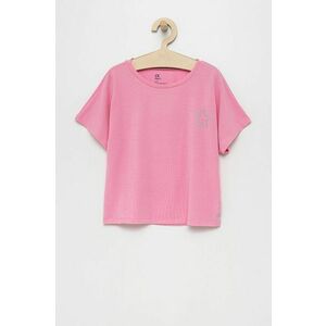 Detské tričko GAP ružová farba, vyobraziť