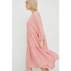 Šaty Drykorn ružová farba, mini, áčkový strih vyobraziť