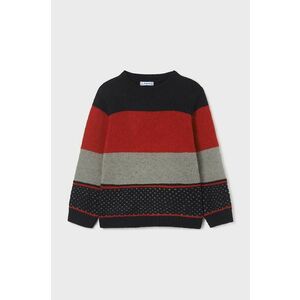 Detský sveter s prímesou vlny Mayoral červená farba, vyobraziť