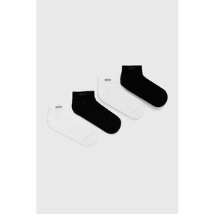 Ponožky BOSS (5-pak) pánske, čierna farba vyobraziť