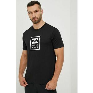 Bavlnené tričko Billabong čierna farba, s potlačou vyobraziť