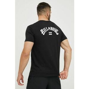 Bavlnené tričko Billabong čierna farba, s potlačou vyobraziť