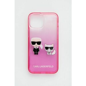Puzdro na mobil Karl Lagerfeld Iphone 13 Mini 5, 4'' ružová farba vyobraziť