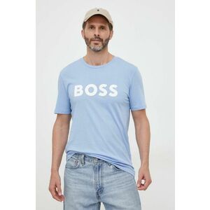 Bavlnené tričko BOSS BOSS CASUAL s potlačou vyobraziť