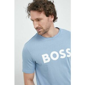 Bavlnené tričko BOSS Boss Casual s potlačou vyobraziť