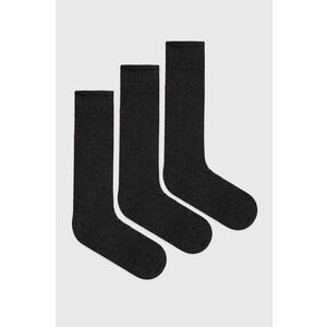 Ponožky HUGO pánske, čierna farba vyobraziť
