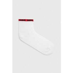 Ponožky HUGO pánske, biela farba vyobraziť