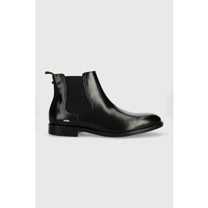 Kožené topánky chelsea Karl Lagerfeld Urano Iv pánske, čierna farba vyobraziť