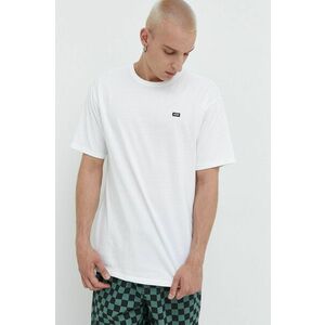 Bavlnené tričko Vans VN0A49R7WHT1-WHITE, biela farba, jednofarebné vyobraziť