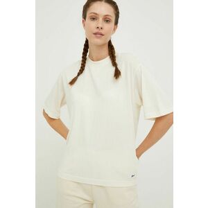 Bavlnené tričko Reebok Classic HH9704-NONDYE, béžová farba, vyobraziť