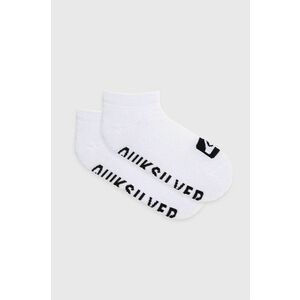 Ponožky Quiksilver (3-pak) pánske, biela farba vyobraziť