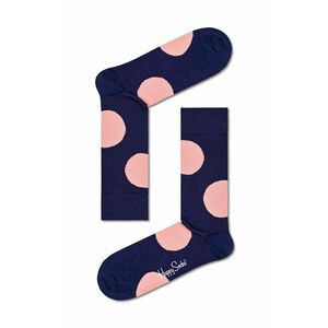 Ponožky s prímesou vlny Happy Socks tmavomodrá farba vyobraziť